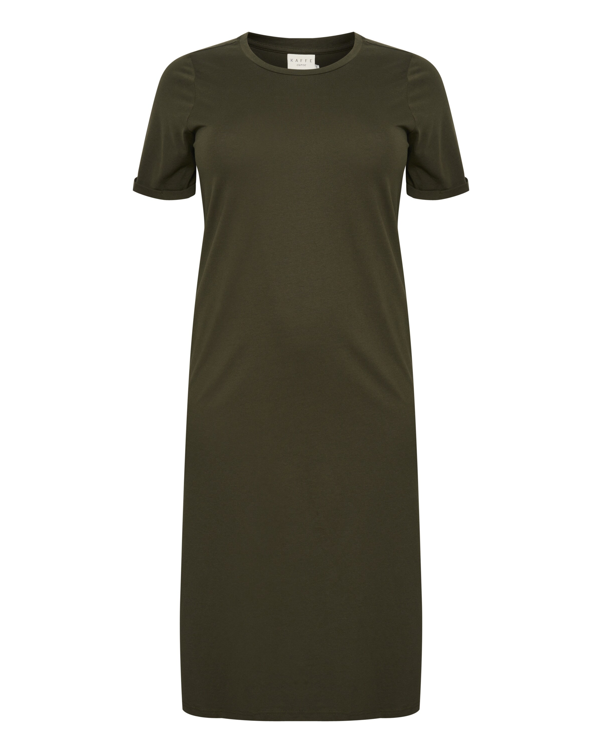 KAFFE CURVE Šaty 'Caline' – zelená: přední strana