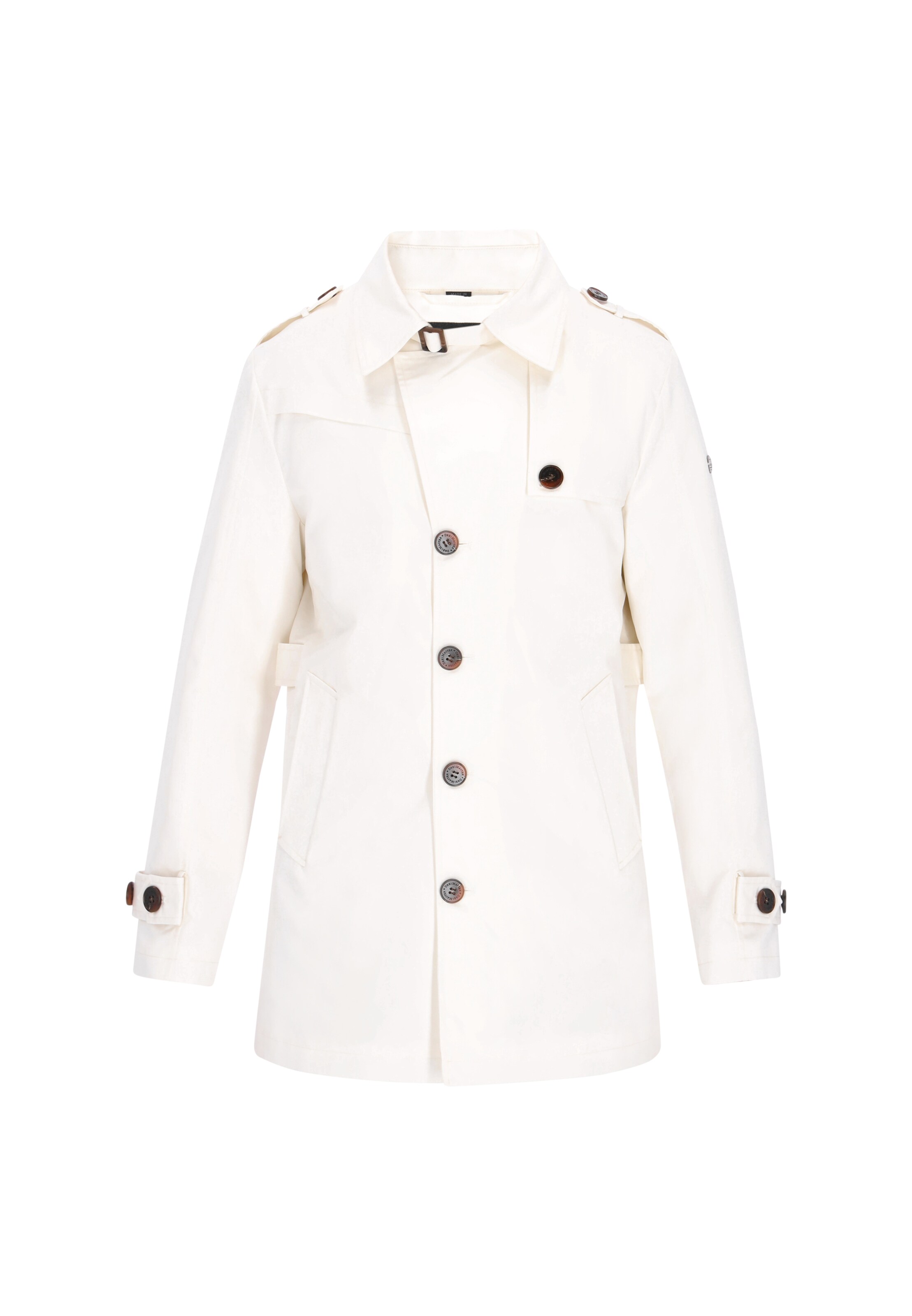 DreiMaster Klassik - Sobretudo meia-estação em branco: frente