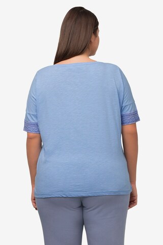 Ulla Popken Shirt  (GOTS) in Blau