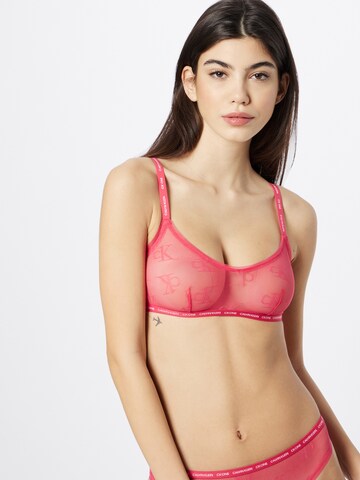 Bustier Soutien-gorge Calvin Klein Underwear en rose : devant