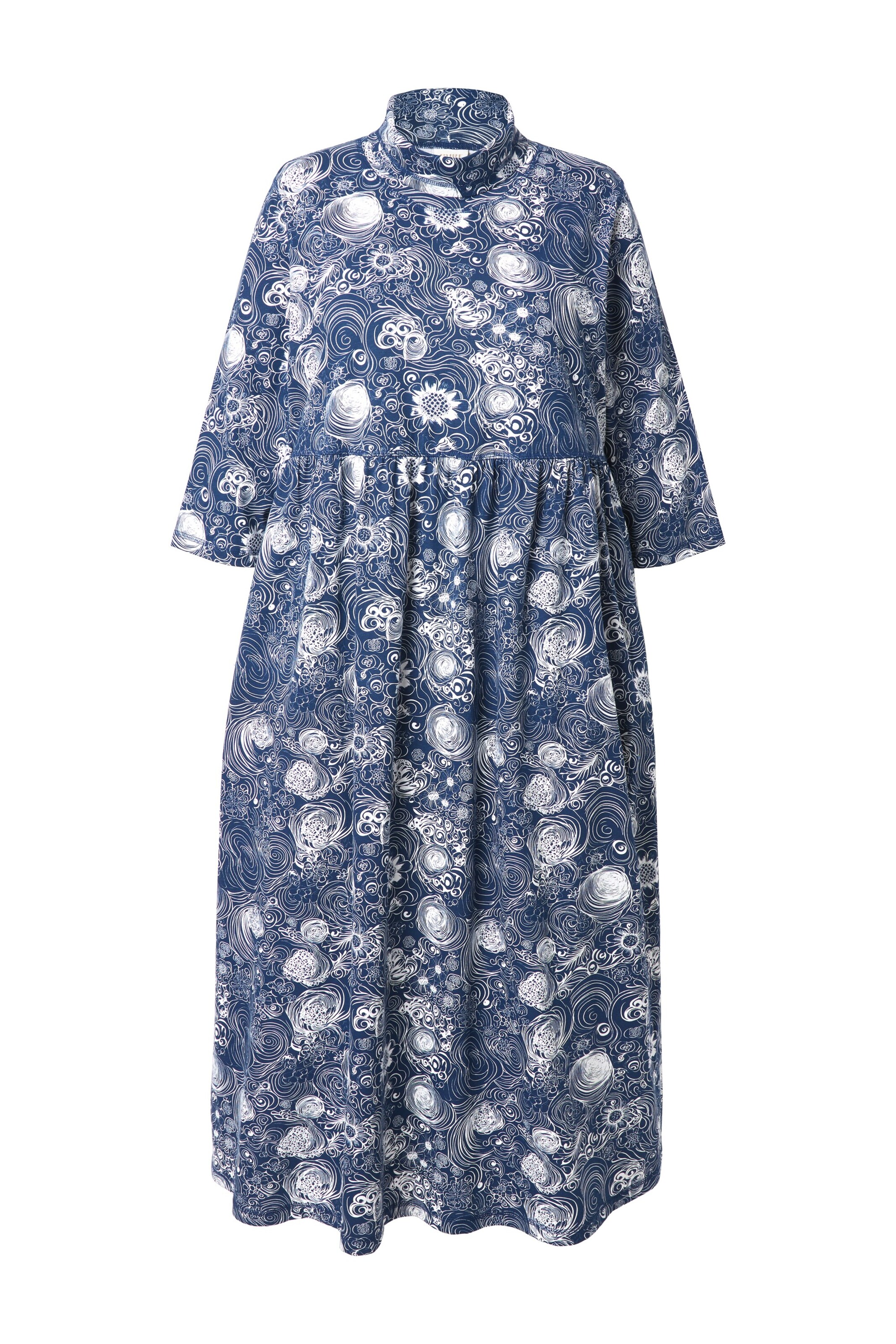 Ulla Popken Jurk in Blauw: voorkant