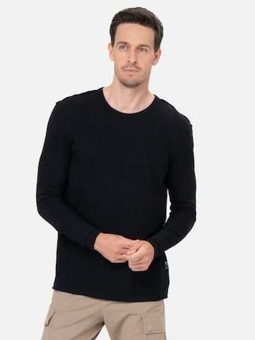 Key Largo Shirt 'HAMILTON STREET' in Schwarz: Vorderseite