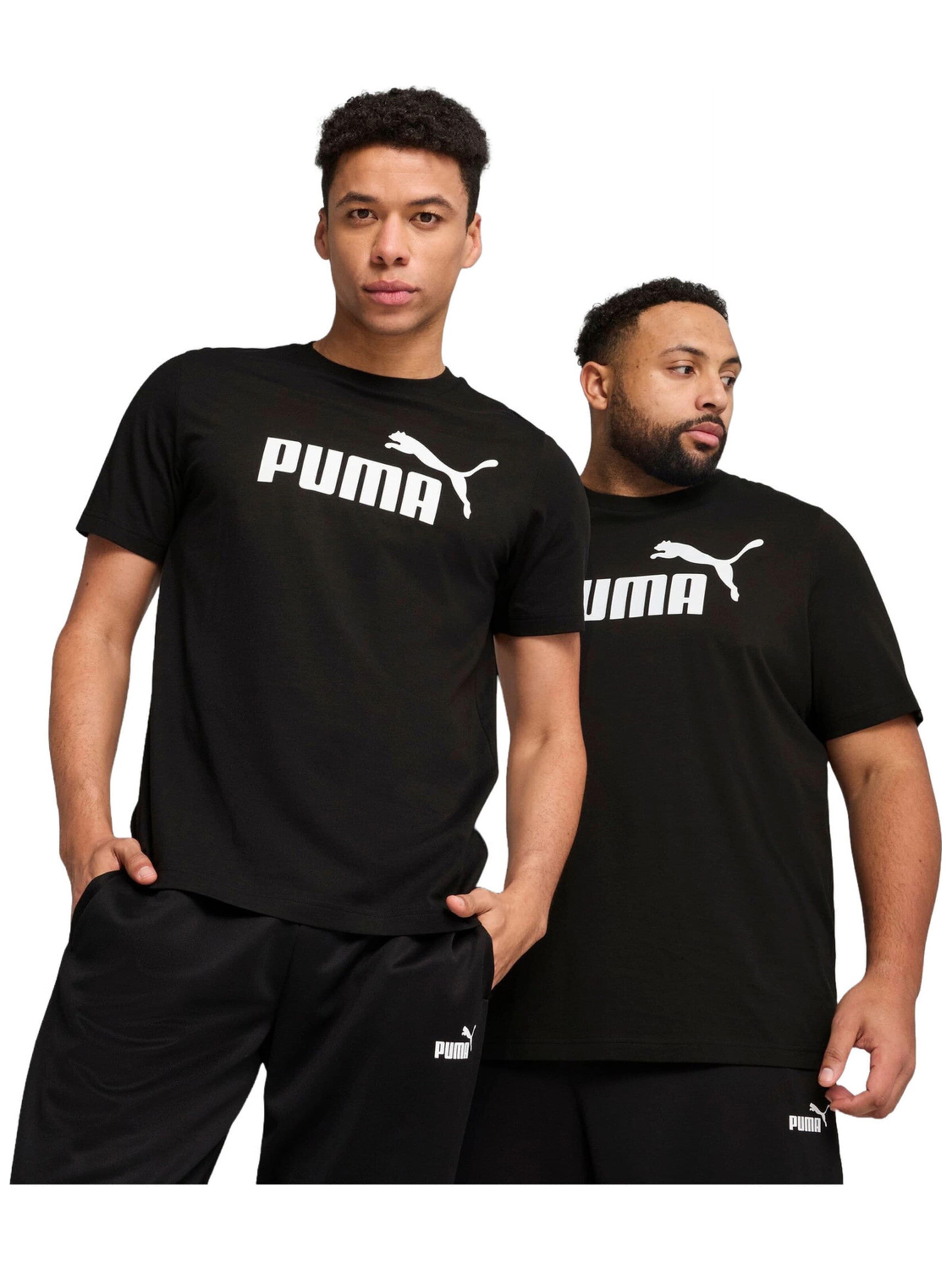 PUMA Shirt 'Puma Ess No. 1 Logo Tee' in M in de kleur Zwart, Productweergave