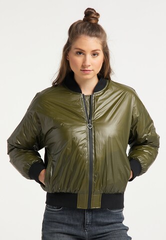 MYMO Between-Season Jacket in Green: front