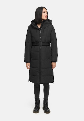 Cappotto invernale 'Herbstnebel 14' di NAVAHOO in nero: frontale