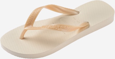 37-38 dydžio Šlepetės per pirštą 'TOP SENSES' iš HAVAIANAS, spalva – kremo, Prekių apžvalga