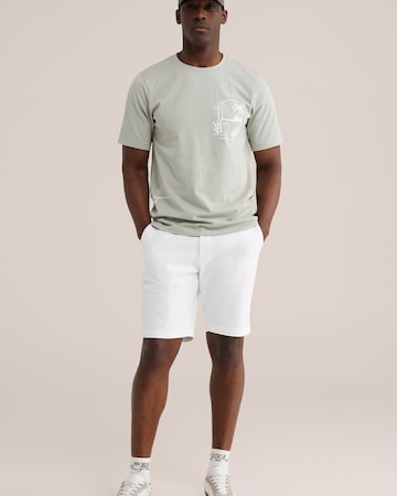 WE Fashion Обычный Брюки-чинос в Белый