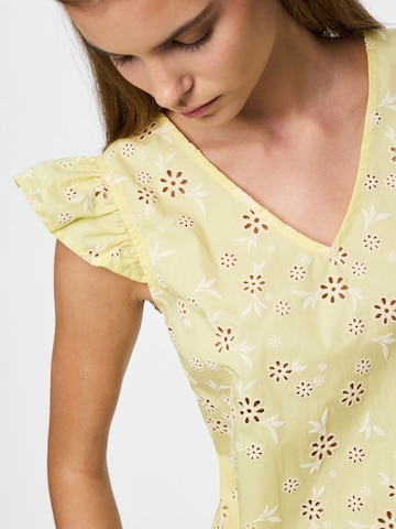 PIECES Bluse 'PCBanna' i gul