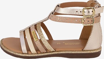 Sandales 'Iniame-Ledersandalen für Kinder' Les Tropéziennes en or : devant