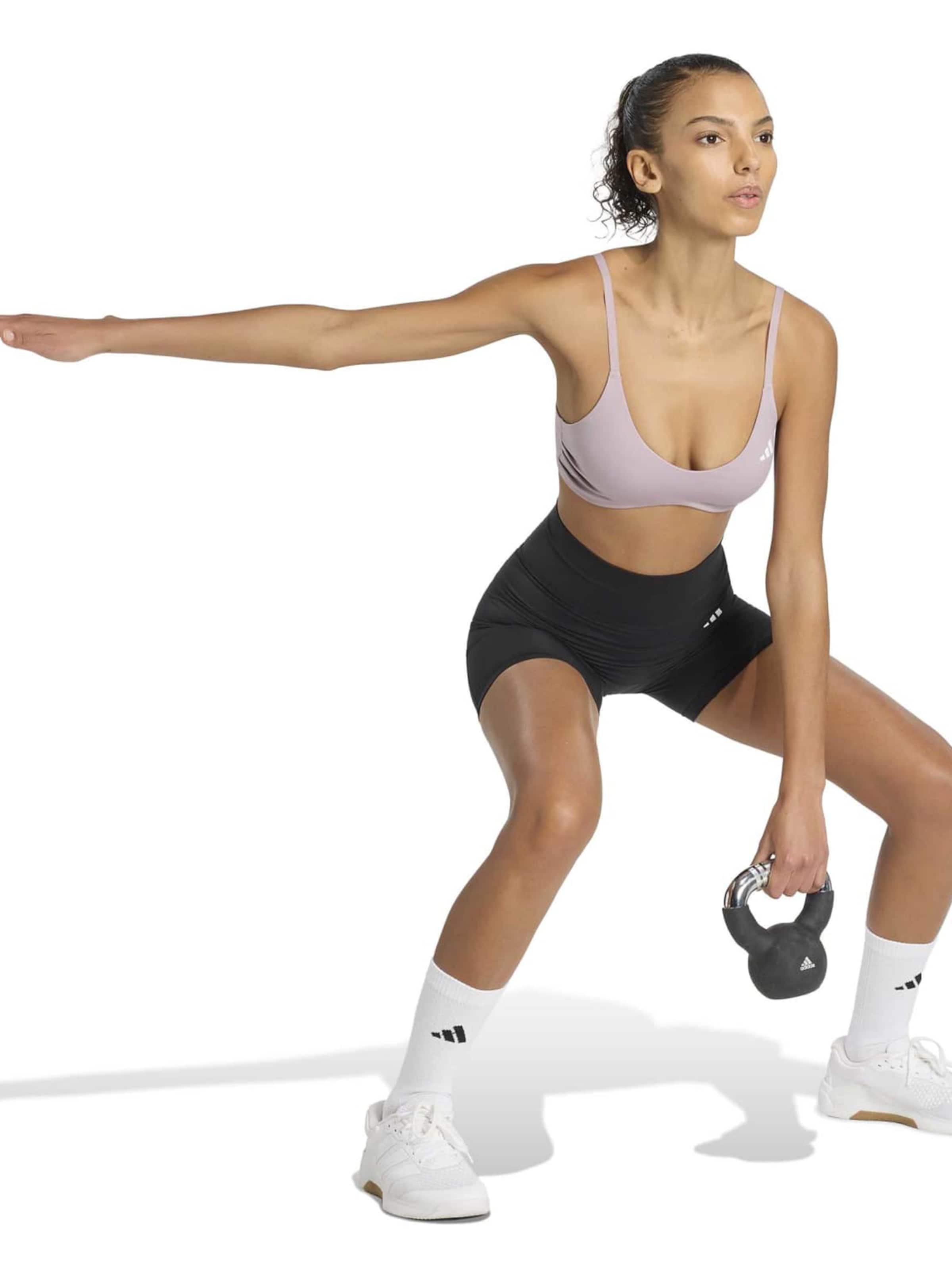 ADIDAS PERFORMANCEBustier Sportski grudnjak 'Optime Essentials' - ljubičasta boja