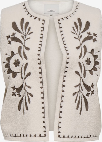 Gilet ONLY Carmakoma en blanc : devant