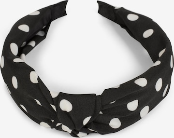 styleBREAKER Hair jewelry 'Haarreif gepunktet mit Knoten Rockabilly' in Black: front