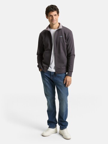 TOM TAILOR Sweat jacket in Grey