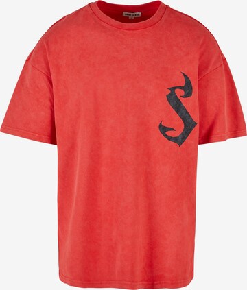 9N1M SENSE Shirt in Rood: voorkant