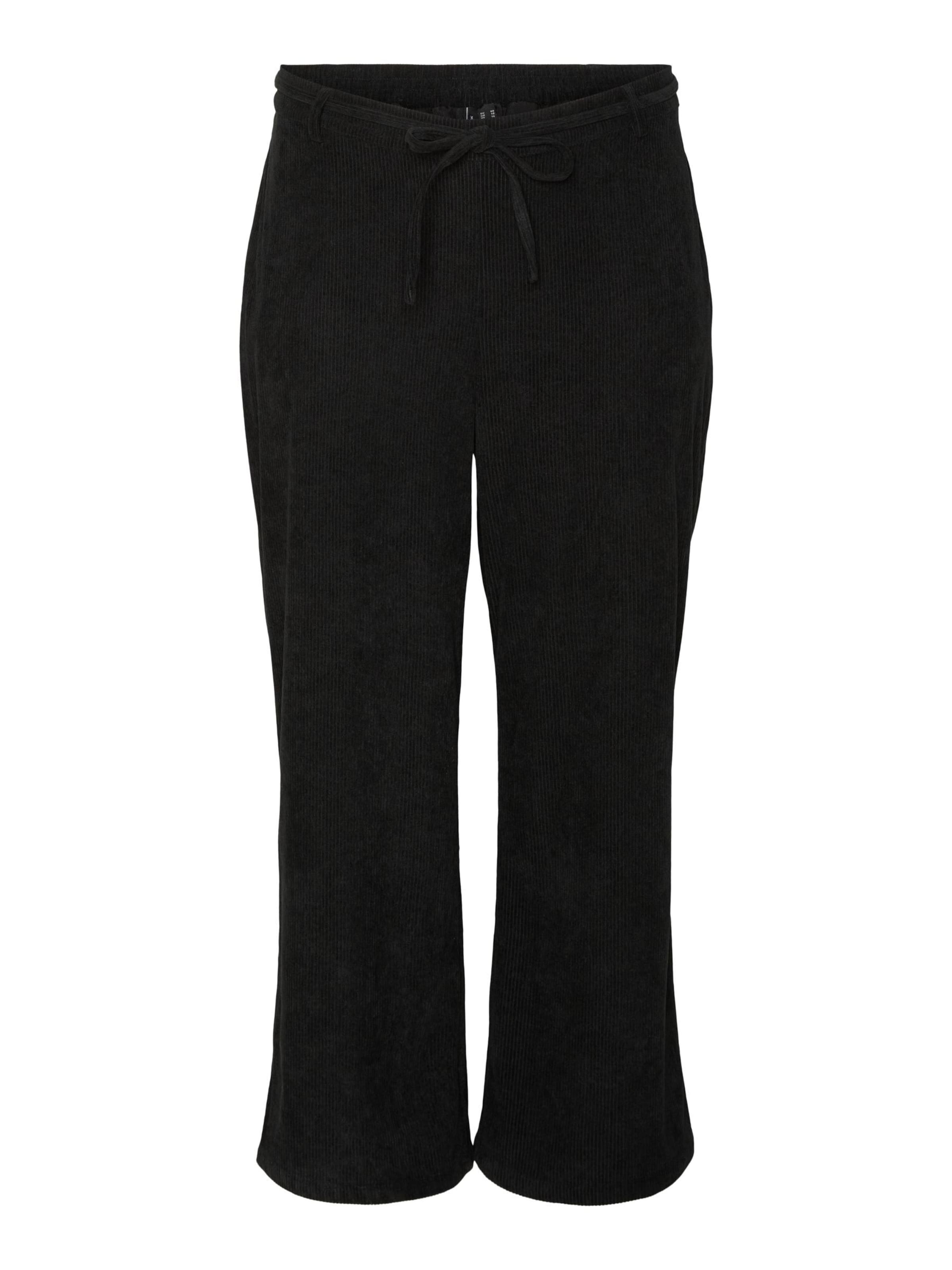 Regular Pantalon 'VMCAIYA' Vero Moda Curve en noir : devant