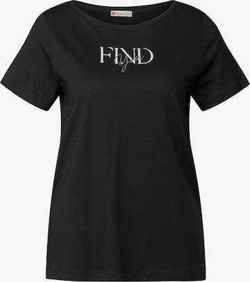 STREET ONE T-Shirt in Schwarz: Vorderseite