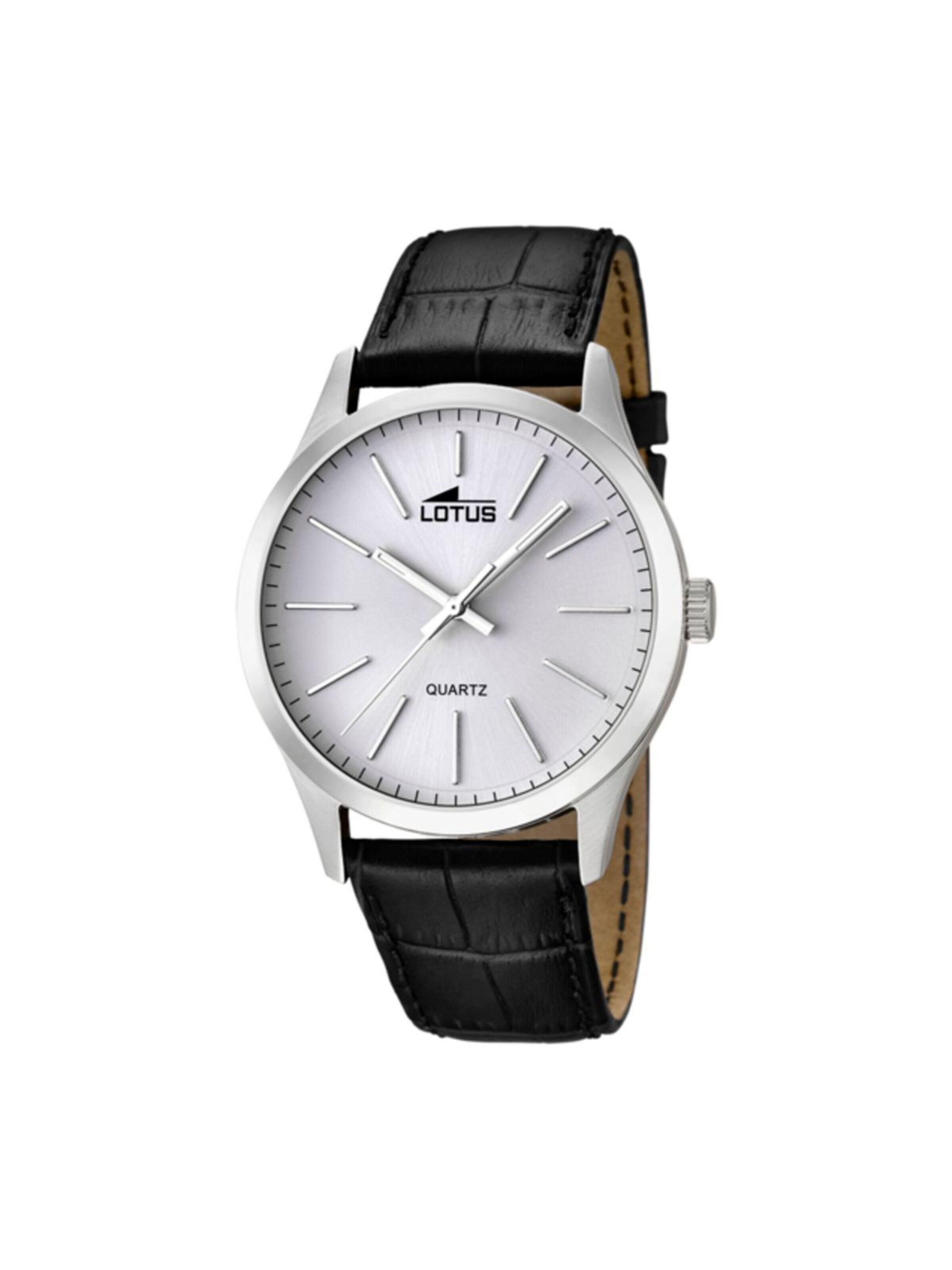 Lotus Analoog horloge in Wit: voorkant