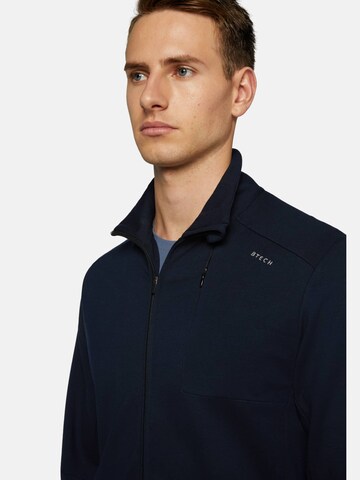 Boggi Milano Zip-Up Hoodie in Blue