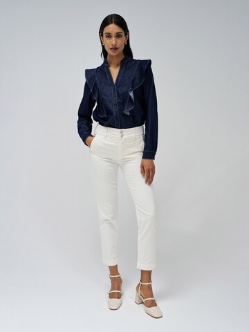 Salsa Jeans Slim fit Chino trousers 'Secret' in Beige
