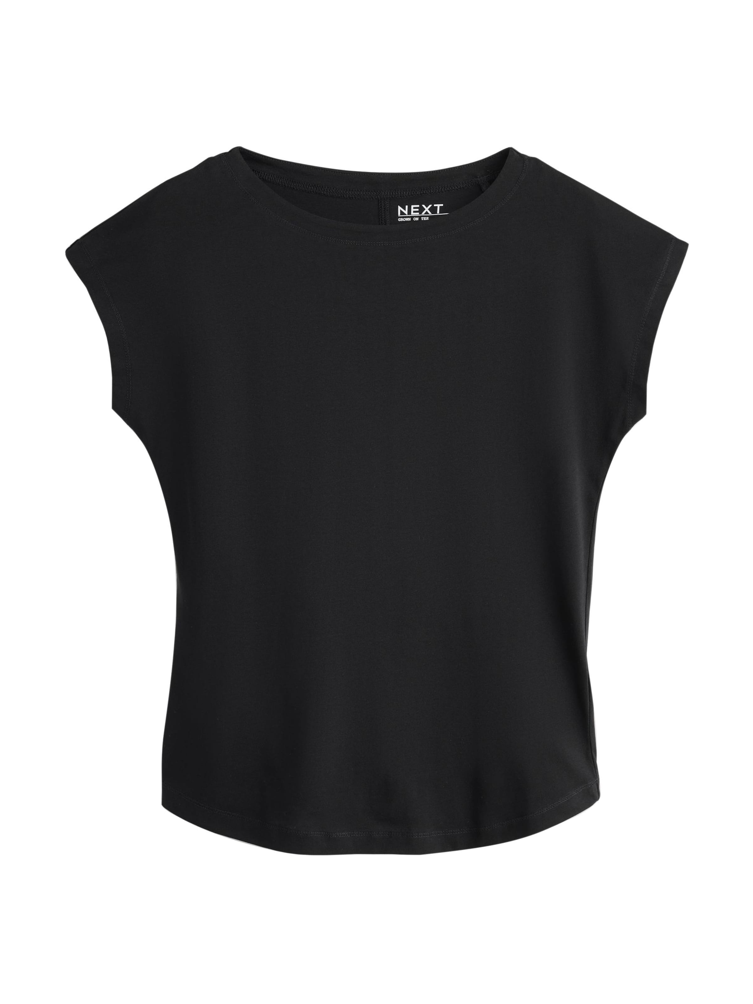 Tricou de la Next pe negru: față