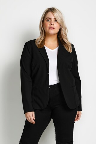 Blazer 'Jia' KAFFE CURVE en noir : devant