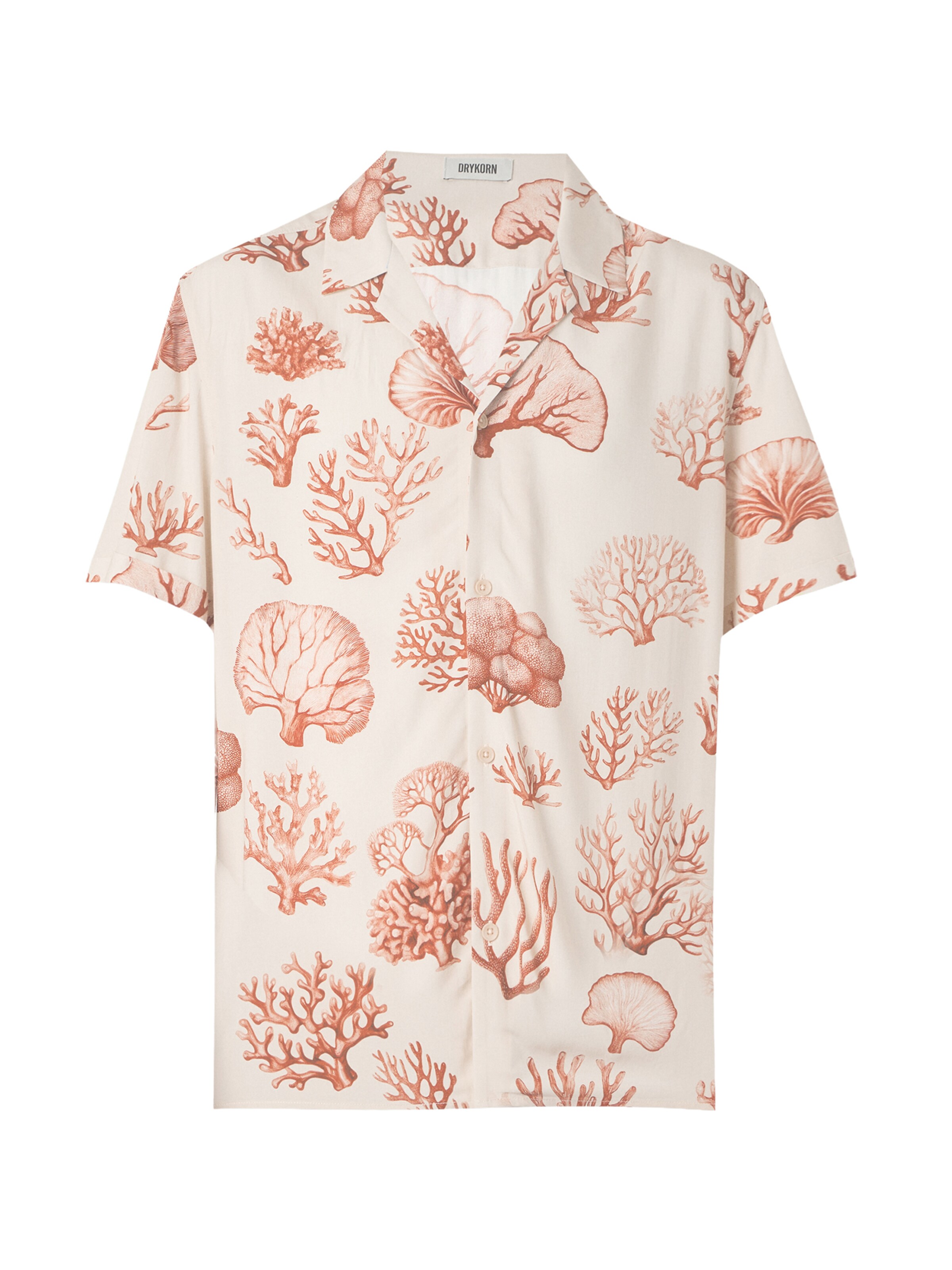 DRYKORN Comfort fit Button Up Shirt 'BIJAN_2 10' in Orange: front