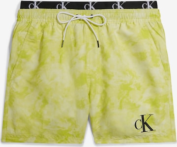 Calvin Klein Swimwear Plavecké šortky - Žltá: predná strana