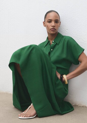 MANGO Shirt Dress 'Macarela' in Green
