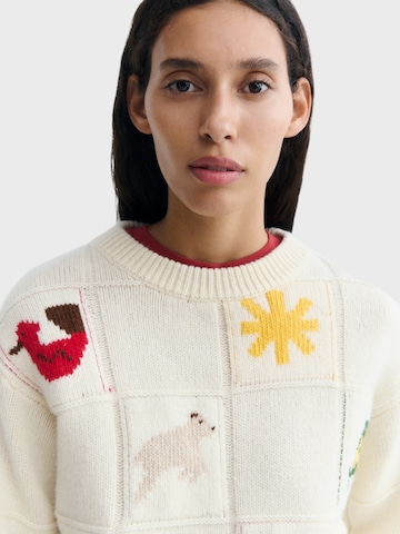 Thinking MU Pullover 'Candela' in Weiß