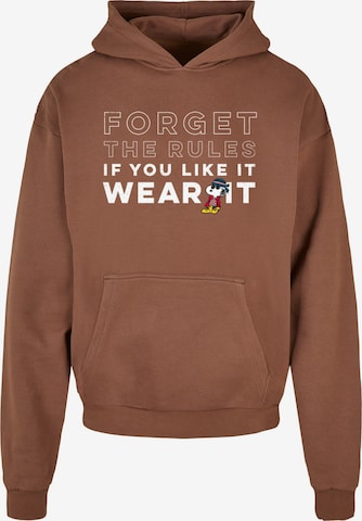 Sweat-shirt 'Peanuts - If You Like It Wear It' Merchcode en marron : devant