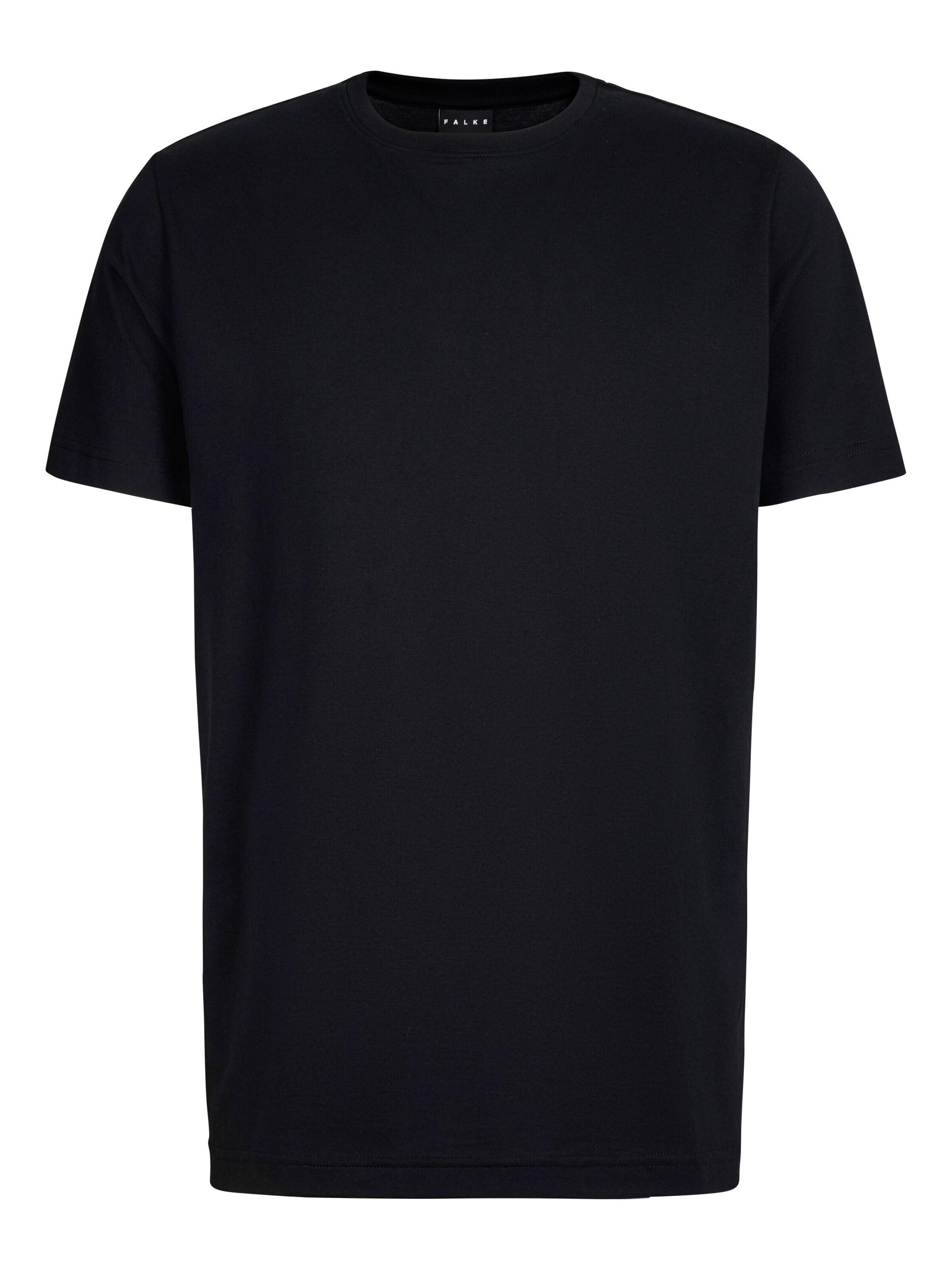 FALKE Shirt 'Essential Cotton'‌‌‌‌‌‌‌‌ in Schwarz