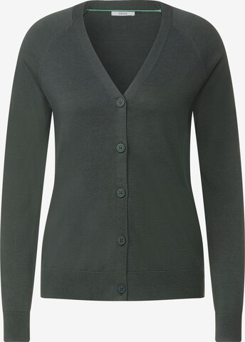 CECIL Knit Cardigan in Green: front