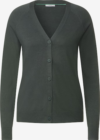 CECIL Knit Cardigan in Green: front