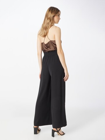 ABOUT YOU Wide leg Pleat-Front Pants 'Gina' in Black