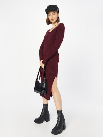 River Island Gebreide jurk in Rood