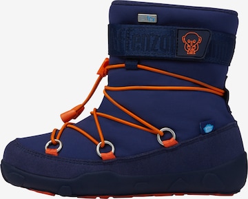 Affenzahn Boots 'Elefant' in Blue: front