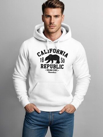 Neverless Sweatshirt 'California Republic' in White: front