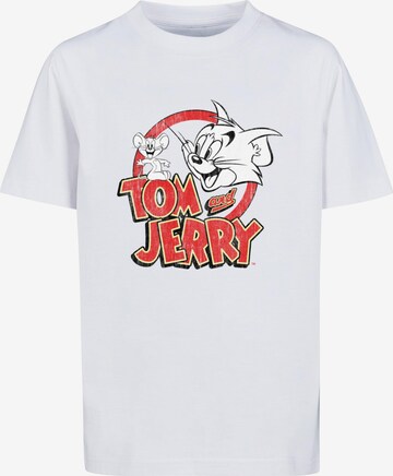 ABSOLUTE CULT Shirt 'Tom and Jerry' in White: front