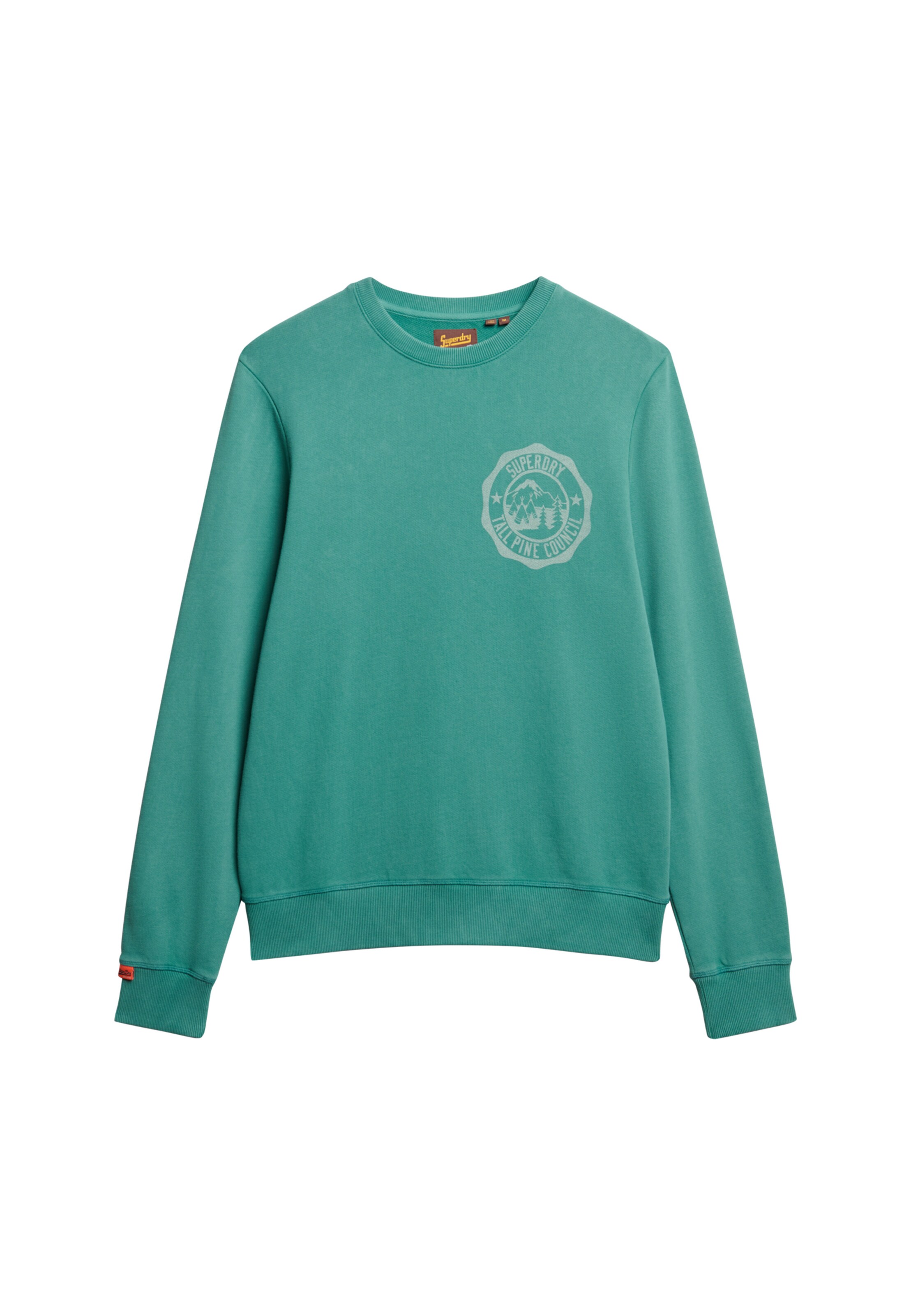 Superdry Sweatshirt in Groen: voorkant