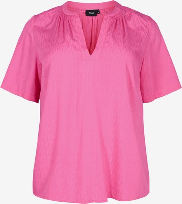 Zizzi Bluse 'MARLEY' in Pink: predná strana