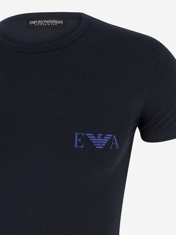 Emporio Armani - Camiseta térmica en azul