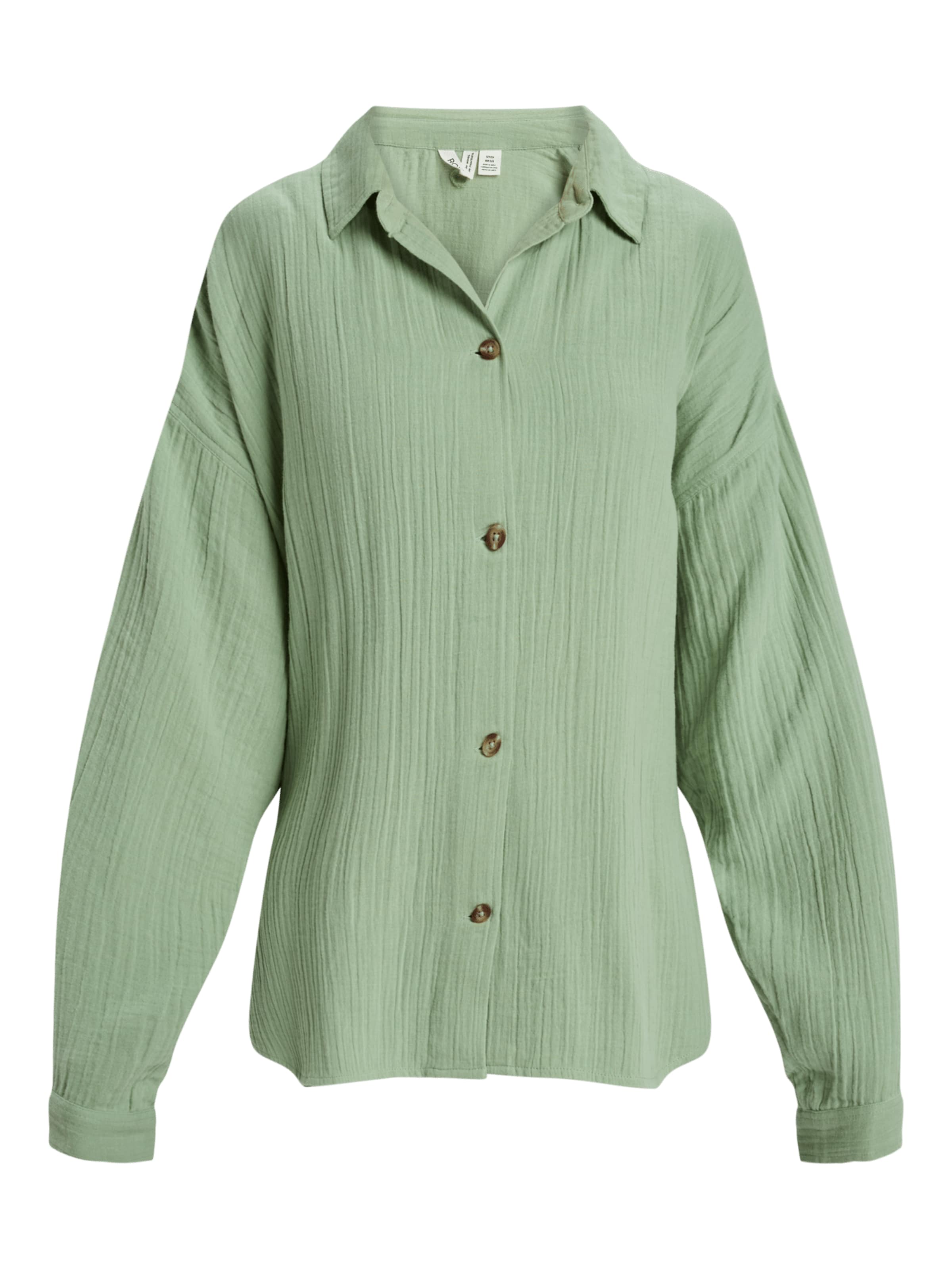 ROXY Bluse 'Morning Time' in Grün: Vorderseite