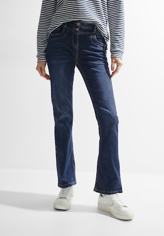 CECIL Flared Jeans in Blue: front