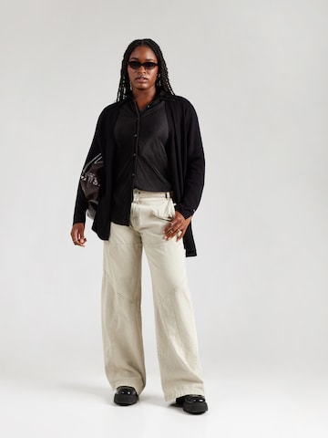 SAMOON Knit cardigan in Black