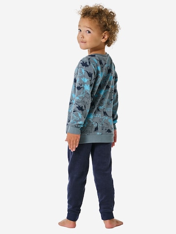 SCHIESSER Pyjama ' Boys World ' in Grün