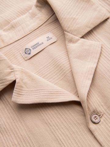 Ombre Regular fit Overhemd in Bruin