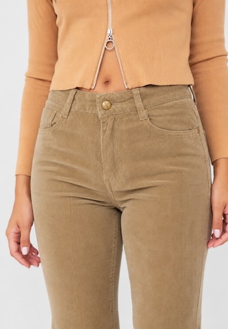 Regular Pantalon Elara en vert