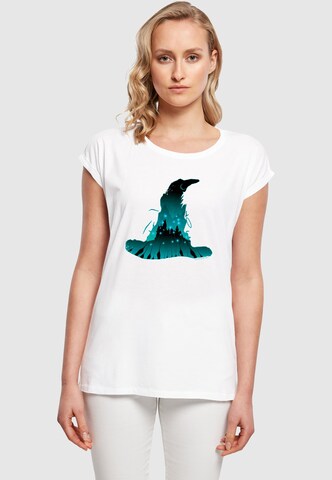 T-shirt 'Harry Potter - Hogwarts' ABSOLUTE CULT en blanc