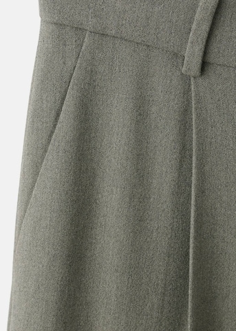 MANGO Wide leg Pleated Pants 'Napoli' in Green