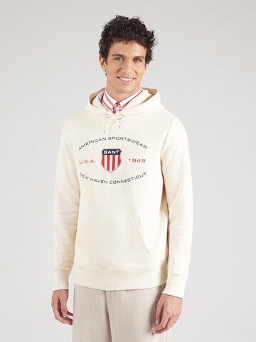 GANT Суичър в бежово: отпред